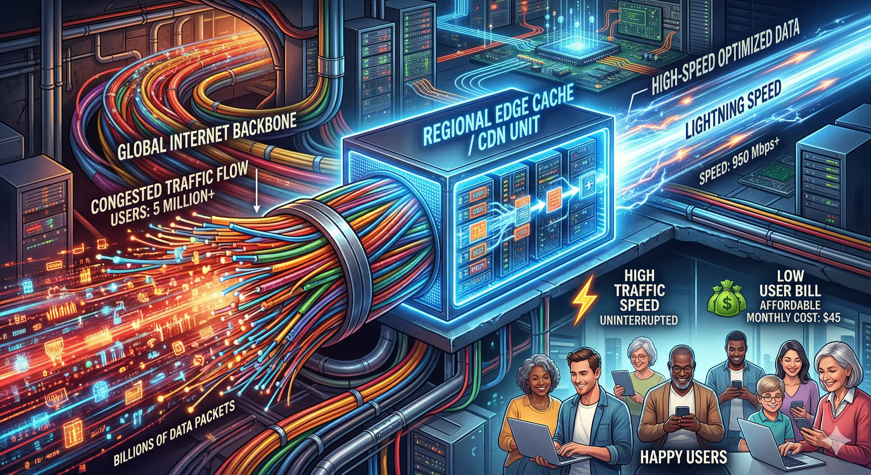 Internet Traffic Illustration